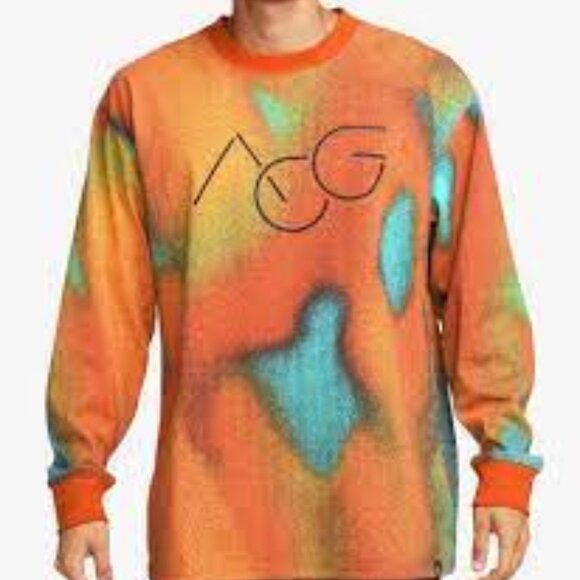 Nike ACG Snowdrift All-Over Printed Long sleeve T-Shirt #DV9663 - 719 size XL - Picture 1 of 9